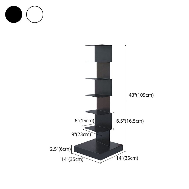 14"W Bookshelf Contemporary Style Invisible Bookcase for Office and Home