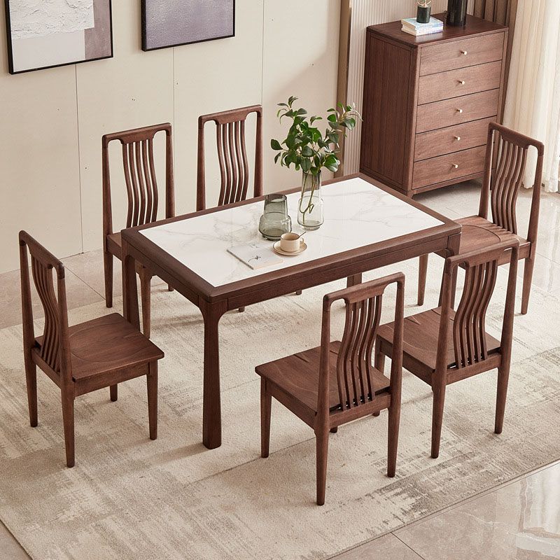 Sintered Stone Top Table Rectangle Dining Table for Dining Room