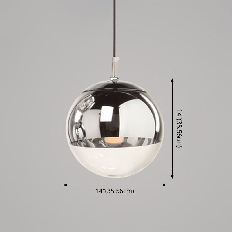 Globe Hanging Pendant Light Modern Simple Glass Pendant Light Fixtures for Restaurant