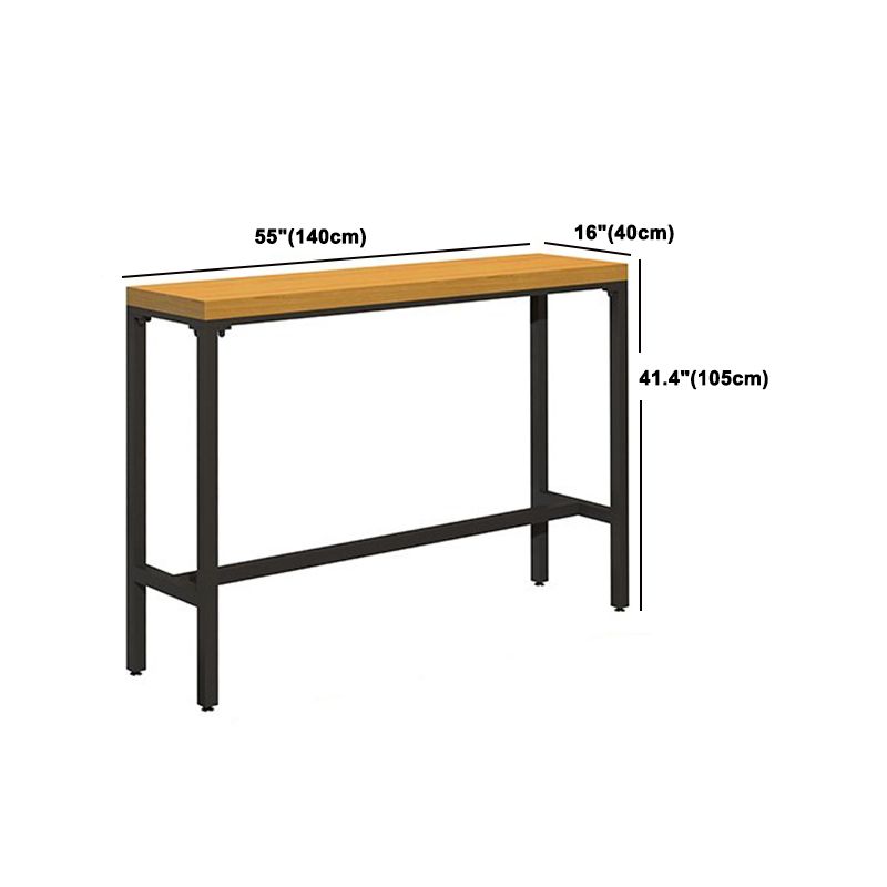 Industrial 1/6/11 Pieces Bar Table Set Rectangle Pine Wood Counter Table for Dining Room