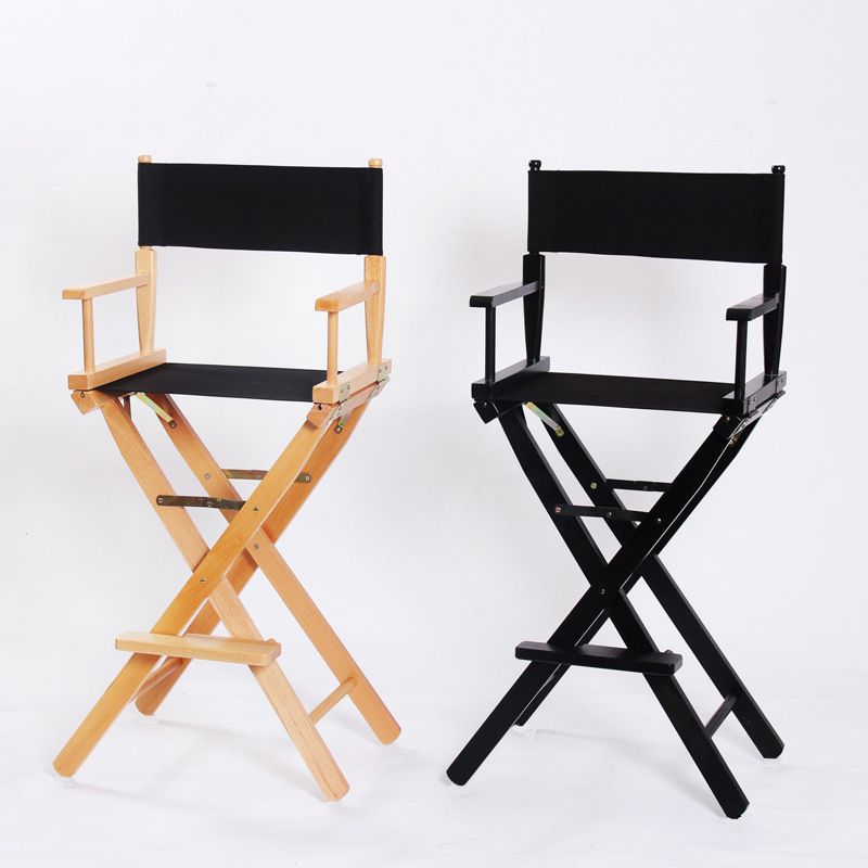 Industrial Wood 30-inch Barstools Cloth Seats Folding Counter Stool with 4 Legs