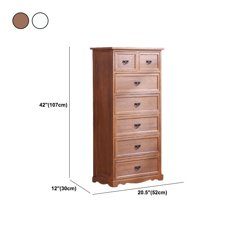 Solid Wood Accent Chest with Drawers 11.81" Wide Rectangle Chest