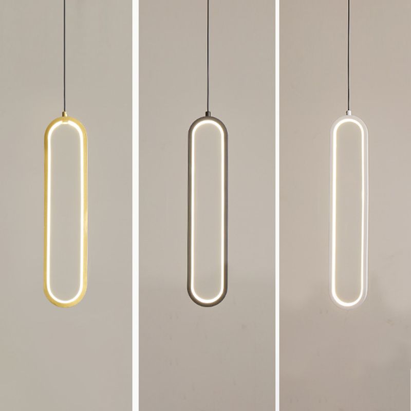 Luci a sospensione a sospensione lineare moderna Metal 1 Luce Light Light