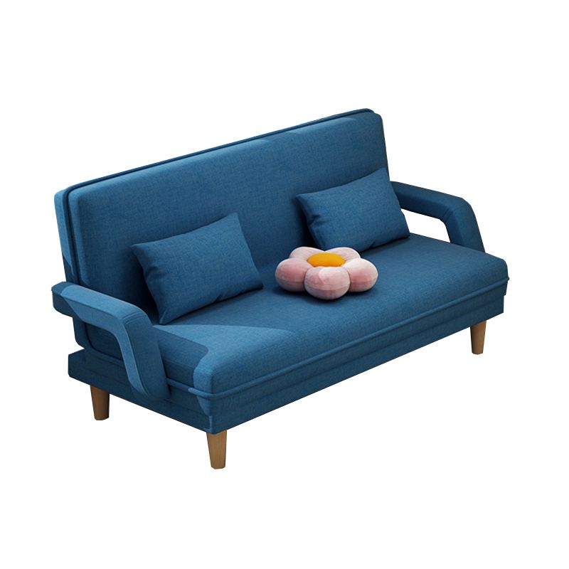 Contemporary Convertible Sofa Bed with Pillows for Living Room