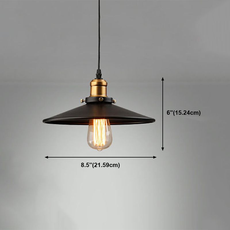 Lampada a sospensione di ferro a bulbo singolo a sospensione a bulbo singola