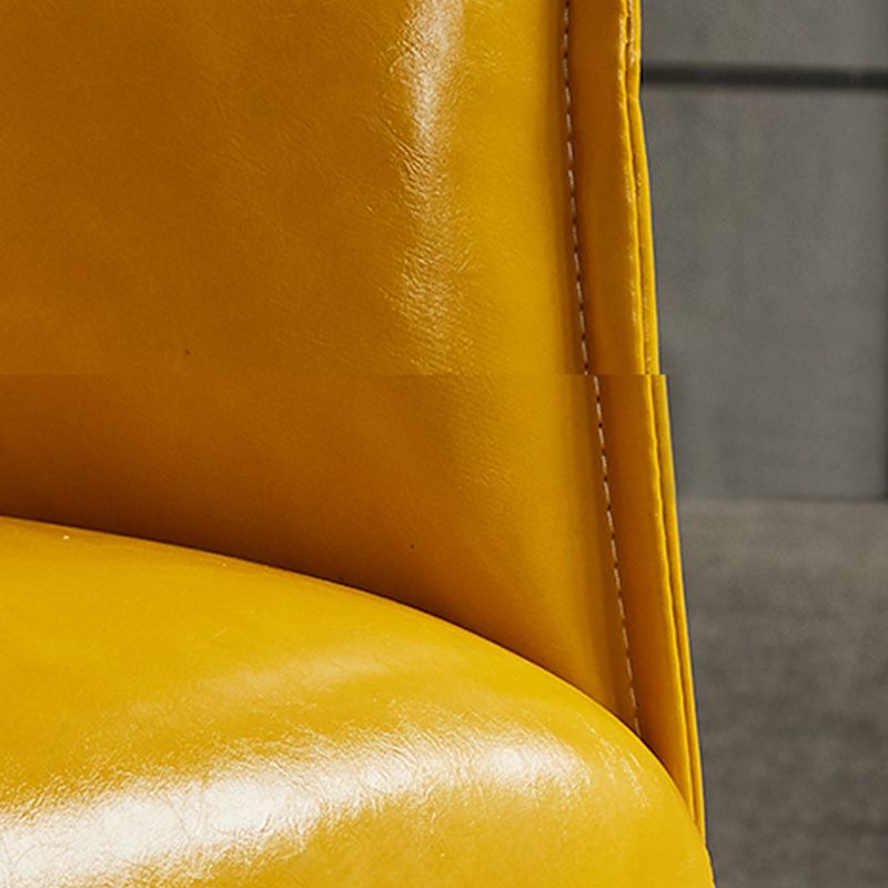 Solid Color Bedroom Leather Arms Included Round Arms Camel Back Barrel Chair