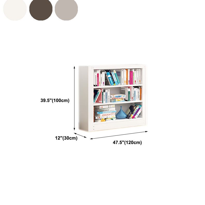 Open Metal Bookshelf Nordic Style Simple Rectangular Bookcase