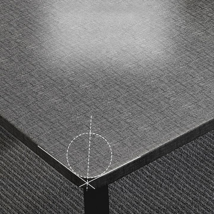 Ensemble de restauration à hauteur traditionnelle de style moderne avec table de forme rectangulaire et base de piédestal double