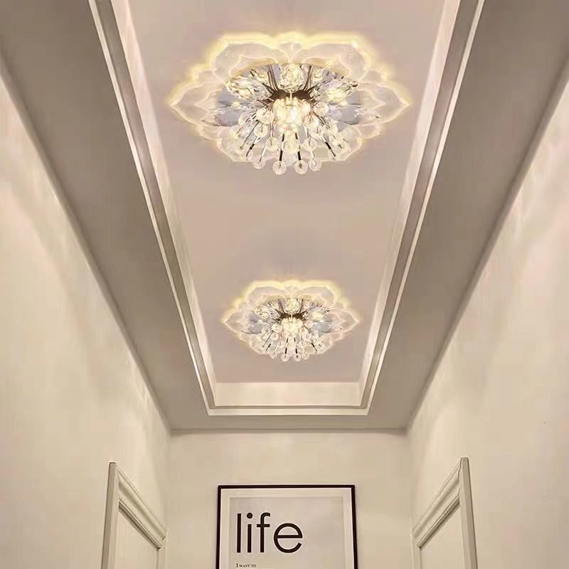 Fleur d'ébullition moderne Plafond des ébouillants Crystal Ceiling Lights
