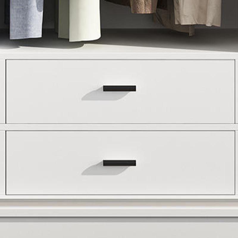 Modern Wardrobe for Home Mirrored Finish Cabinet with Glass Doors