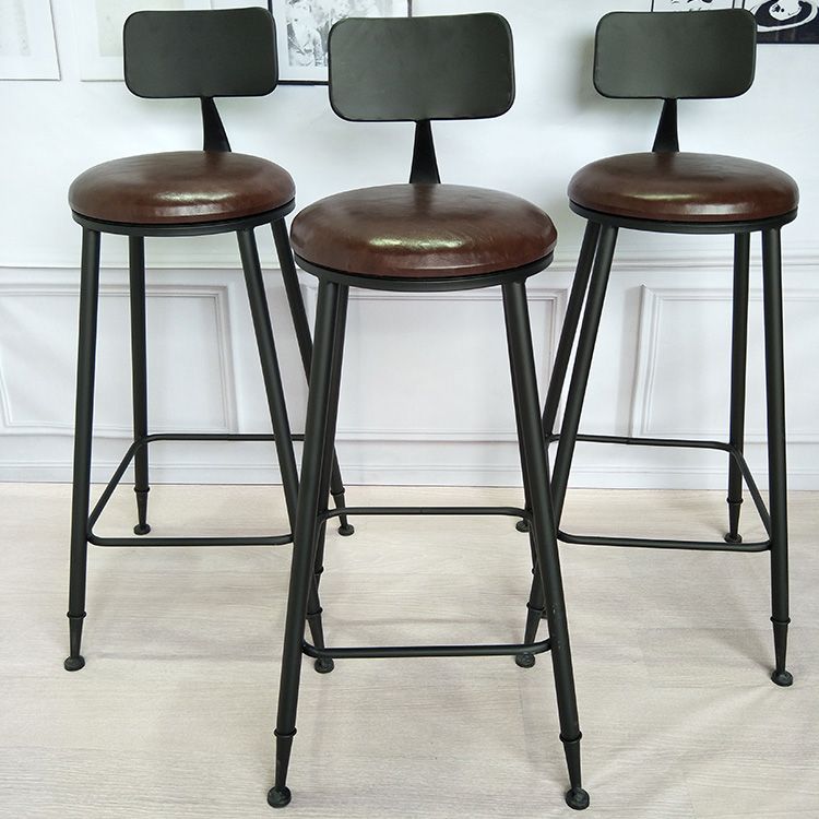 Industrial Style Solid Wood Bar Table Set 1/2/3/4 Pieces Counter Table with High Stools