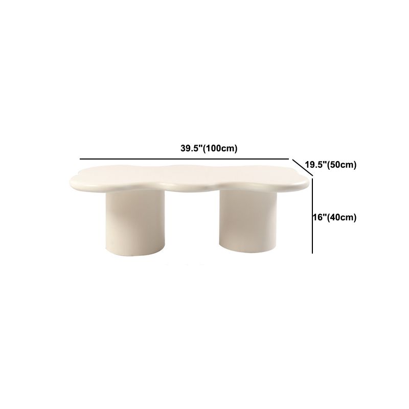 Geometric Coffee Table 1 Single Cocktail Table with 1/2 Pedestal