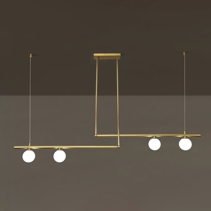 Modern Island Light Glass Hanging Lighting Fixture for Dining Room