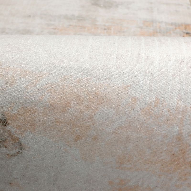 White Modern Carpet Abstract Pattern Polyester Area Rug Stain Resistant Rug for Drawing Room