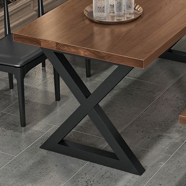 Industrial  1/3/4/5 Pieces Dining Set Rectangle Pine Wood Dining Table for Dining Room