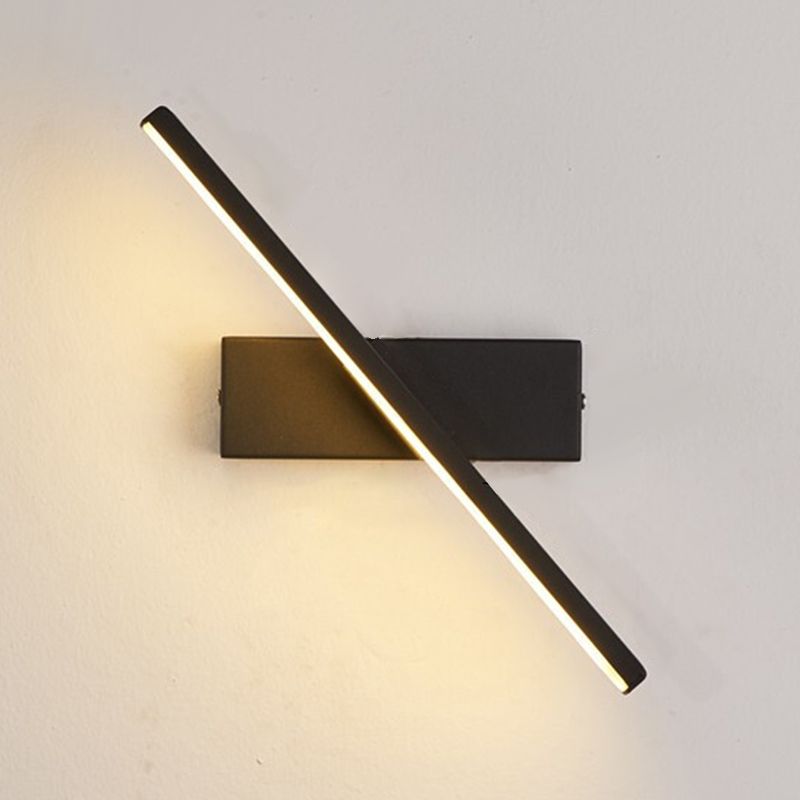 Modern Style Linear Wall Lamps Metal 1 Light Wall Mounted Lamps
