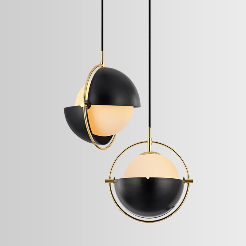 Tonalità mobili contemporanee la luce appesa 1 ciondolo sospensione in metallo leggero per camera da letto