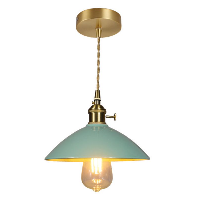 Apparecchiatura a pendente conica a 1 luci Accensione ceramica vintage per sala da pranzo