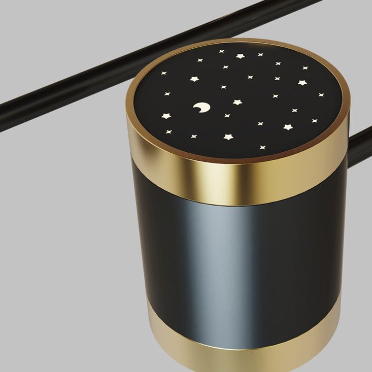 5 Lumières de l'île géométrique légère modernisme Metal Island Lights Fixtures pour salle à manger