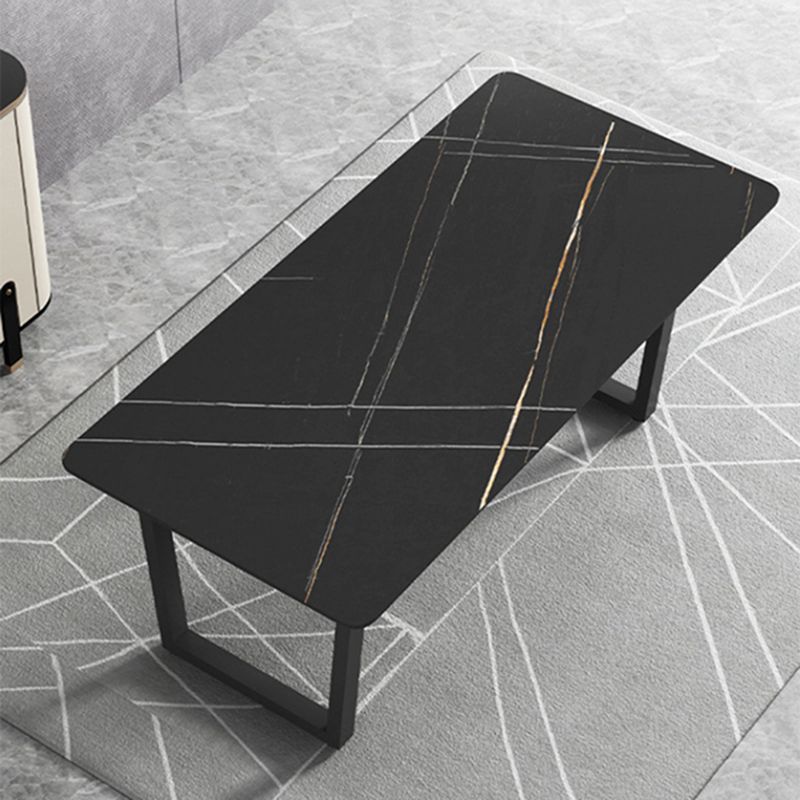 Modern 1/5 Pieces Dining Set Rectangle Stone Dining Table Set for Living Room