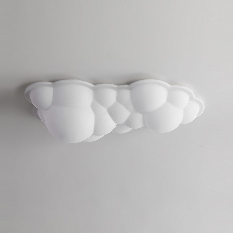 Modernism Flush Mount White LED Ceiling Light Fixture for Bedroom