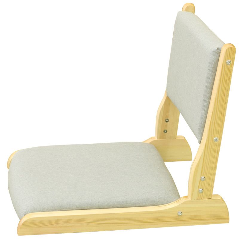 Linen Armless Chair 16.92" L x 20.47" W x 17.71" H Adjustable Chair for Bedroom