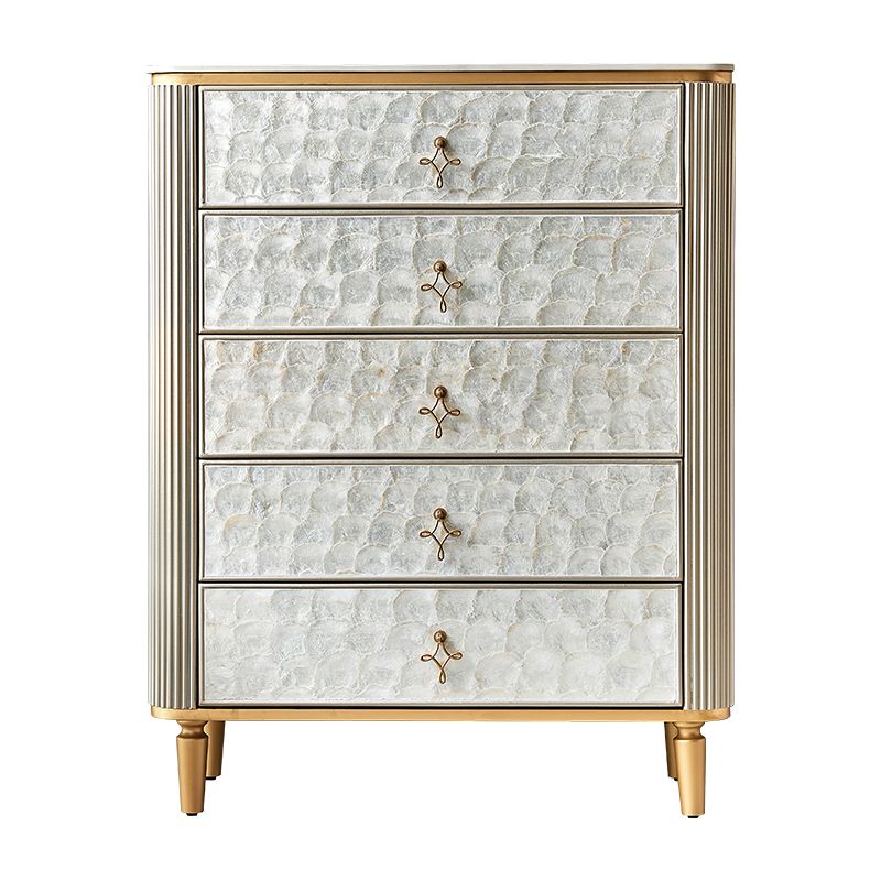 Stone Storage Chest Dresser Modern Storage Chest for Bedroom