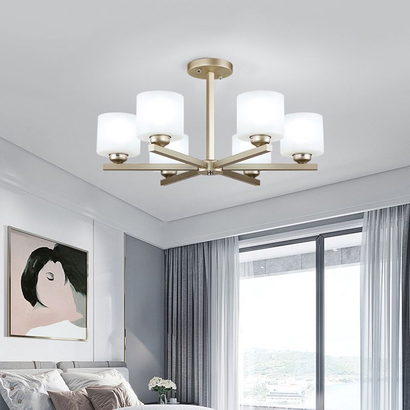 Cylinder Pendant Lights Modernism Glass Pendant Lighting Fixtures in Black