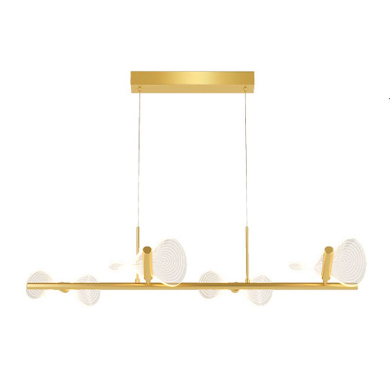 Minimalist LED Island Lamp Bowknot Shaped Hanging Light with Acrylic Shade for Dining Room