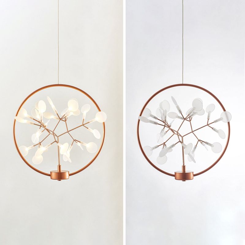 Luces de lámpara de araña geométrica moderna accesorios de iluminación de araña de metal