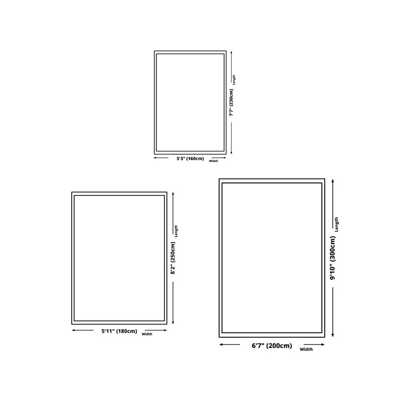 Gray Modern Rug Polyester Color Piece Rug Washable Rug for Home Decor