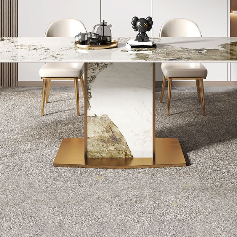 Nordic 1/2/4/5/7/9 Pieces Furniture Rectangle Stone Dining Table Set for Kitchen