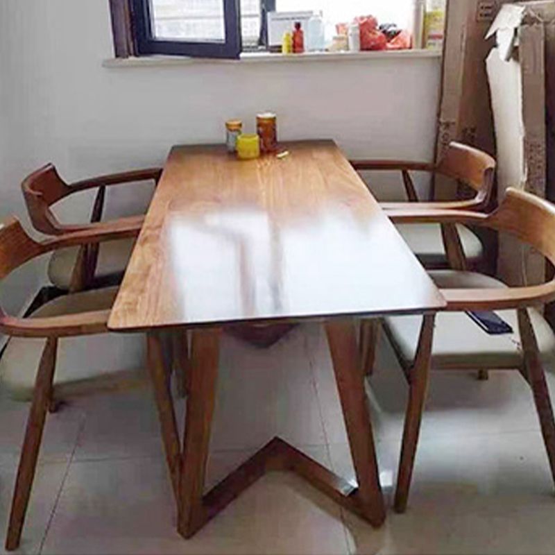 Modern Wood Dining Table Set 1/4/5 Pieces Dining Set for Kitchen