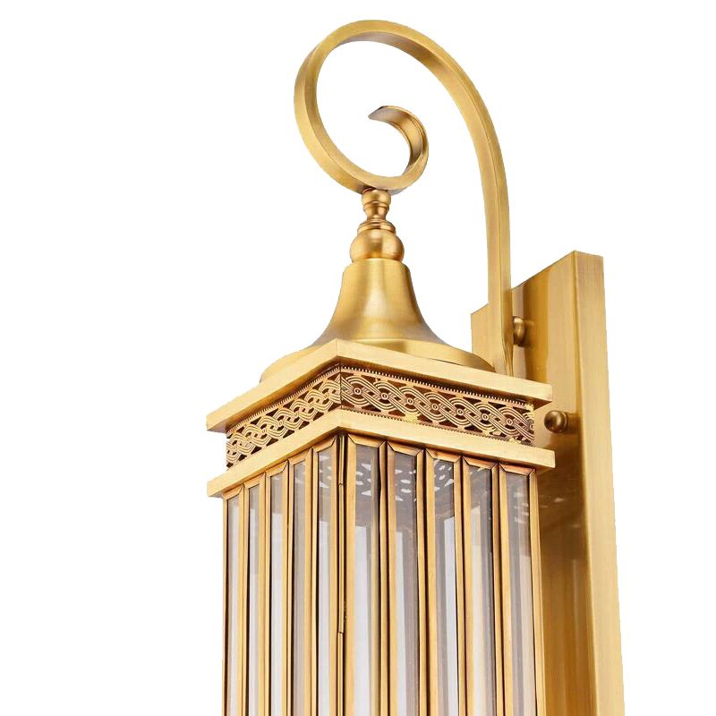 Éclairage d'éclairage à 3 bulbs d'éclairage mural en métal à 3 bulbs en or