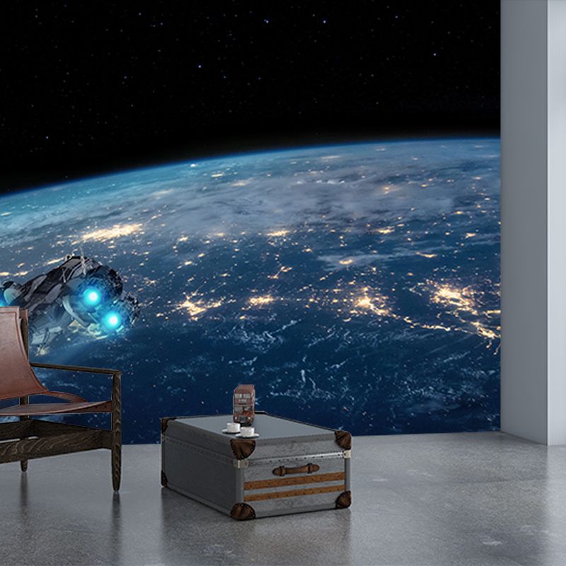 Mural Photography Stain Resistant Wallpaper Planets Living Room Wall Mural