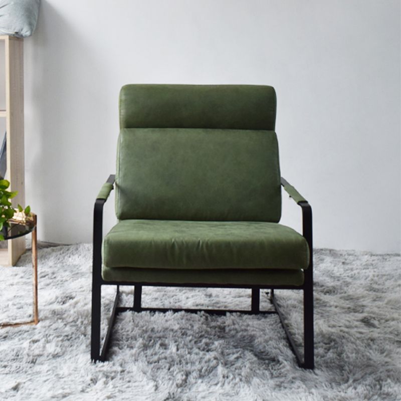 Square Arms Included Chair 31.49" Wide Armchair with Loose Back