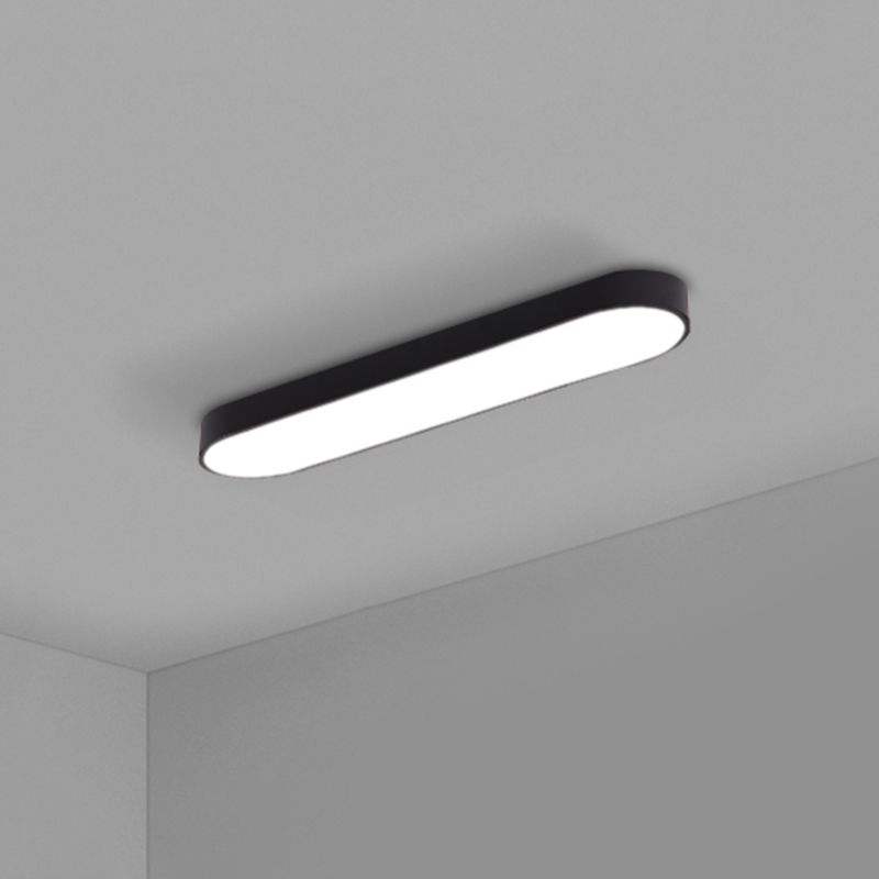 Elliptische vergaderruimte plafondinbouwlamp Aluminium minimalistische LED-inbouwlamp