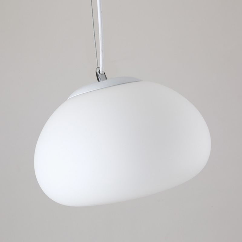 1 illuminazione a ciondolo a cupola leggera moderna designer vetro a soffitto a soffitto per il ristorante