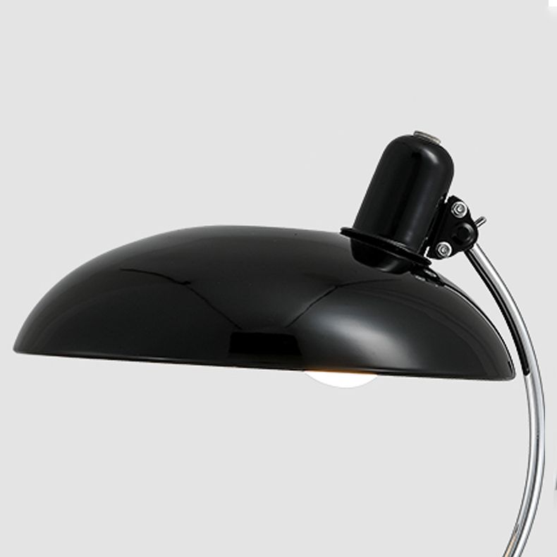 Lampada da tavolo regolabile a filo a cupola lampade da tavolo a singola luce metallica per camera da letto