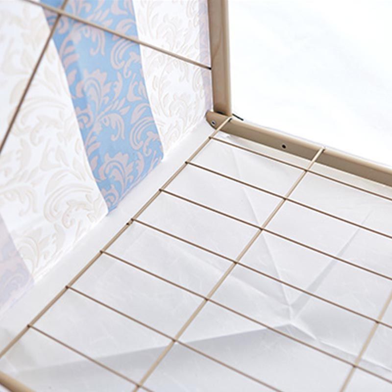 Gold Steel Frame Wardrobe Armoire Contemporary Style Wardrobe for Bedroom