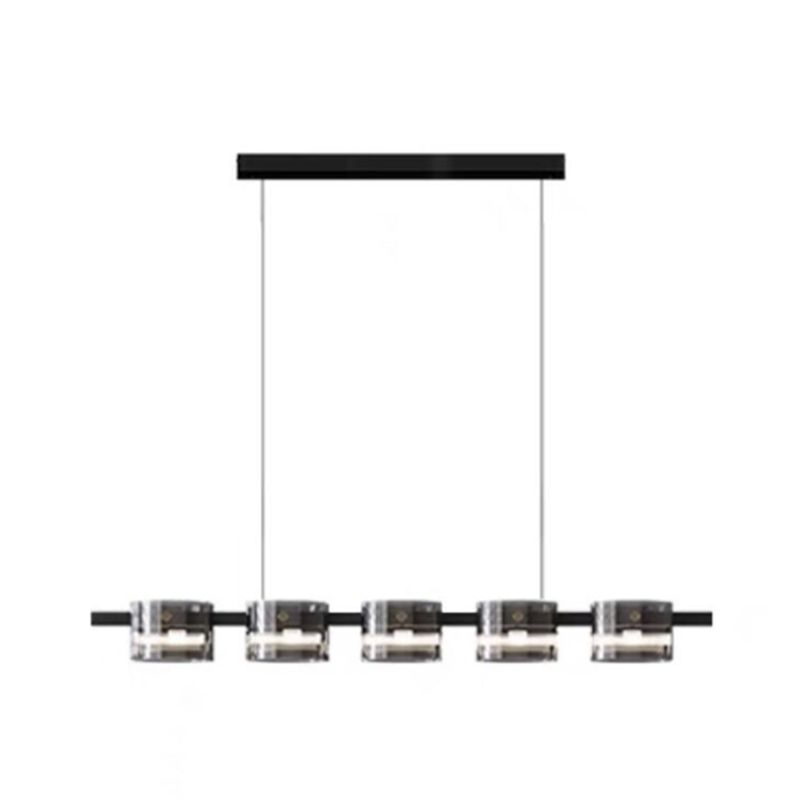 Nordic LED Island Lighting Fixture Simple Glass Pendant Light for Dining Room