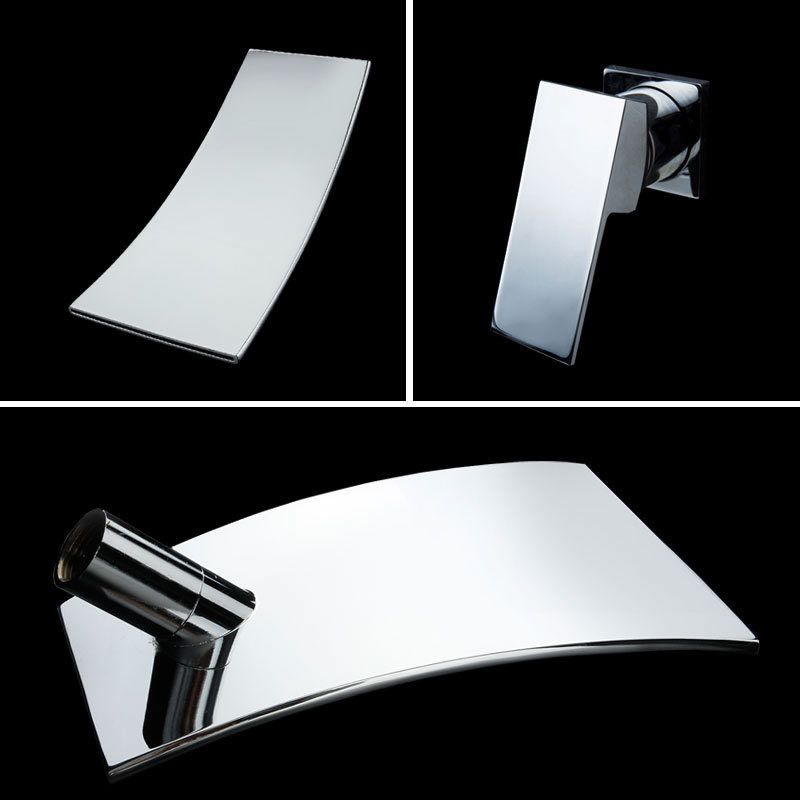 Wall Mounted Faucet Glam Style Bathroom Faucet with One Lever Handle