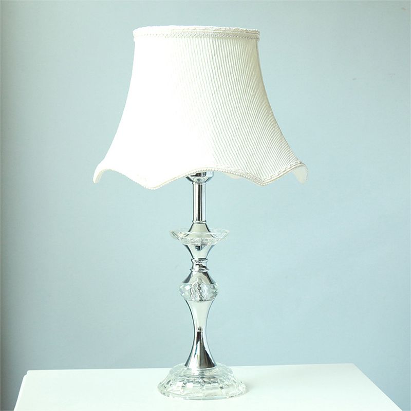 1 hoofd eetkamer tafel licht modern witte kleine bureaubriek met bel -stofschaduw