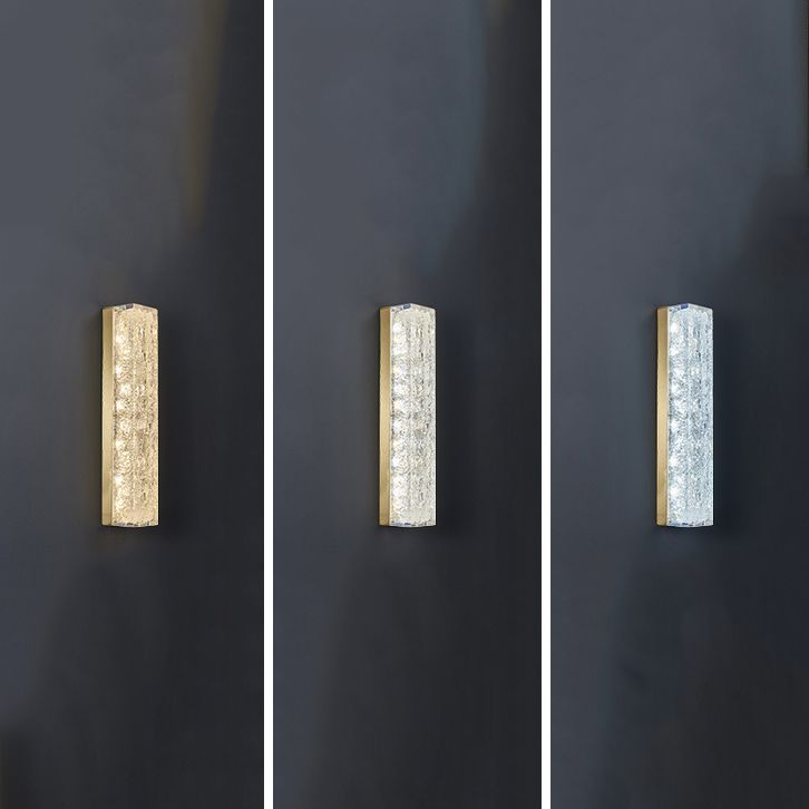 Modern Style Geometry Shape Wall Sconce Metal 1 Light Sconce Lighting for Living Room