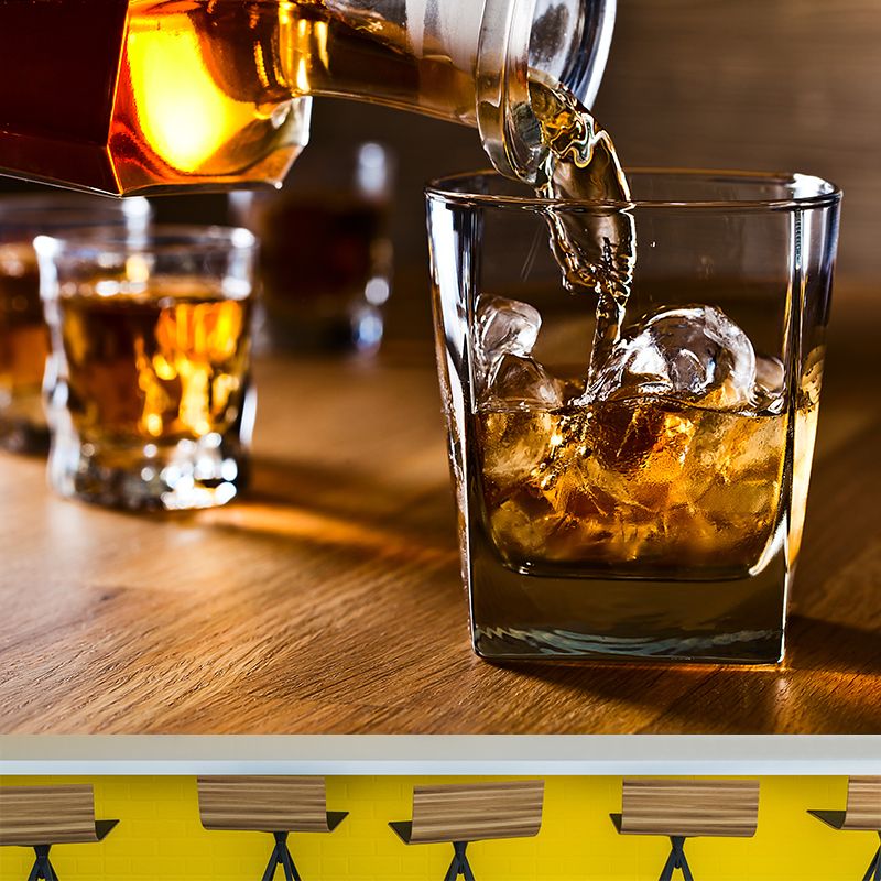 Wine Mural Wallpaper Modern Decorative Restaurant Wall Art, Custom Size Available