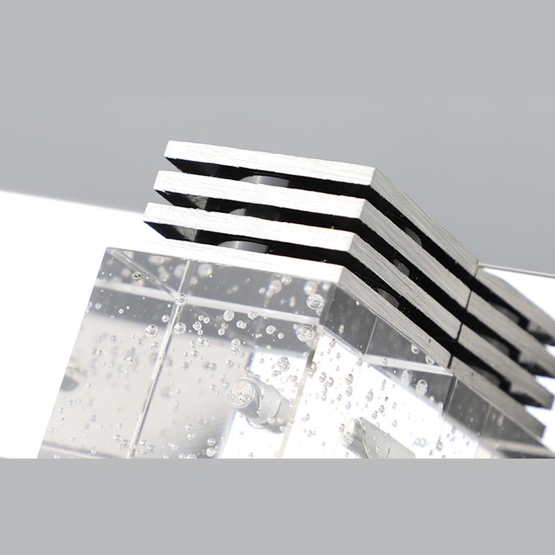 Modern Minimalist Style Cubic Vanity Wall Light Fixtures Crystal Vanity Mirror Lights for Bathroom