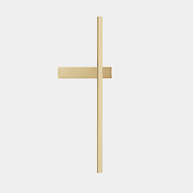 Linear Shape Metal Wall Light Modern Style 1 Light Wall Mount Light