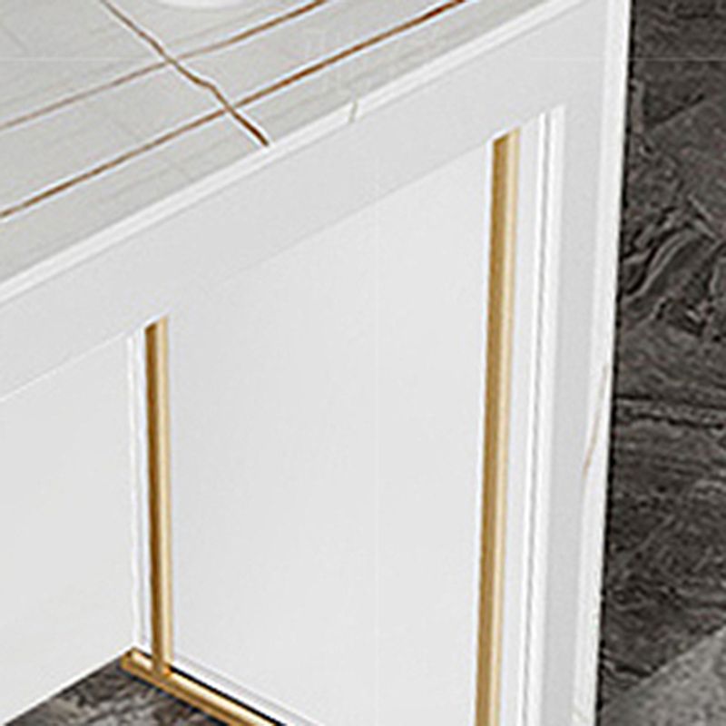 Sintered Stone Bistro Bar Table Rectangle Wooden Base Bar Table for Home