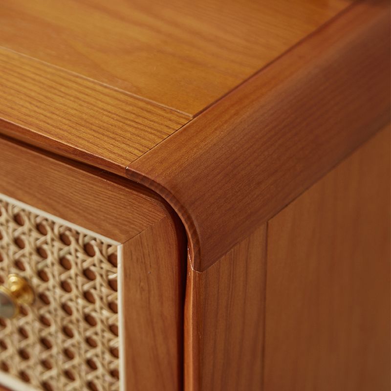 Solid Wood Storage Chest Dresser Glam Storage Chest with Drawers