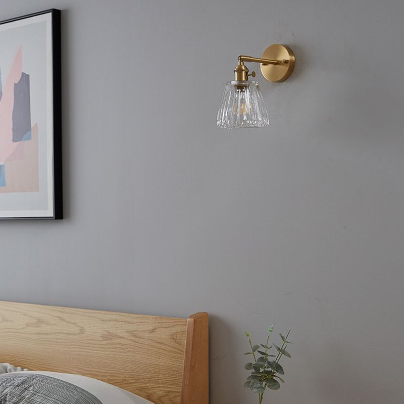Ultramoderne beker wand gemonteerde lampen helder glazen wandmontage verlichtingsarmatuur voor slaapkamer